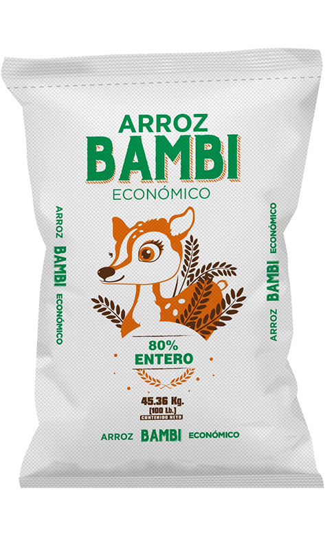 Arroz Bambi SAQ VERDE - 25 Lb.