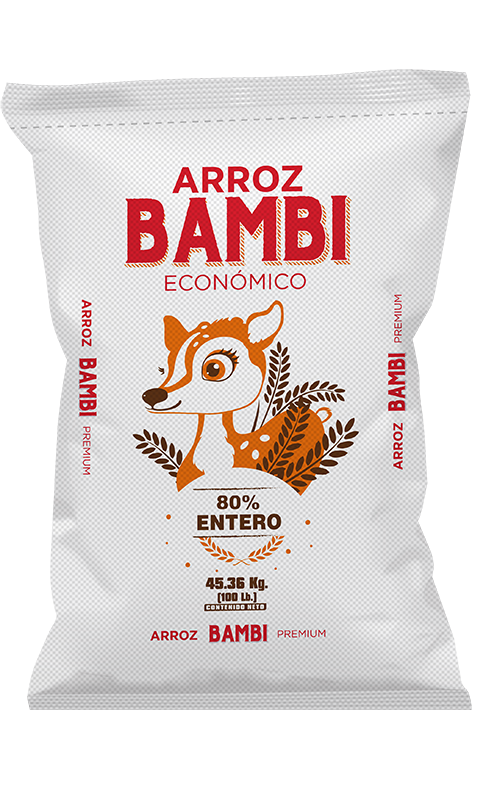 Arroz Bambi QQ ROJO - 100 Lb.